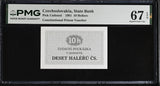 Czechoslovakia 10 Hellers 1981 Superb Gem UNC PMG 67 EPQ VOUCHER