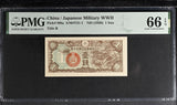 China Japanese 1 Sen ND 1939 P M8a Gem UNC PMG 66 EPQ