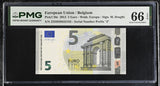 Euro 5 Euro 2013 Belgium P 20 z Gem UNC PMG 66 EPQ