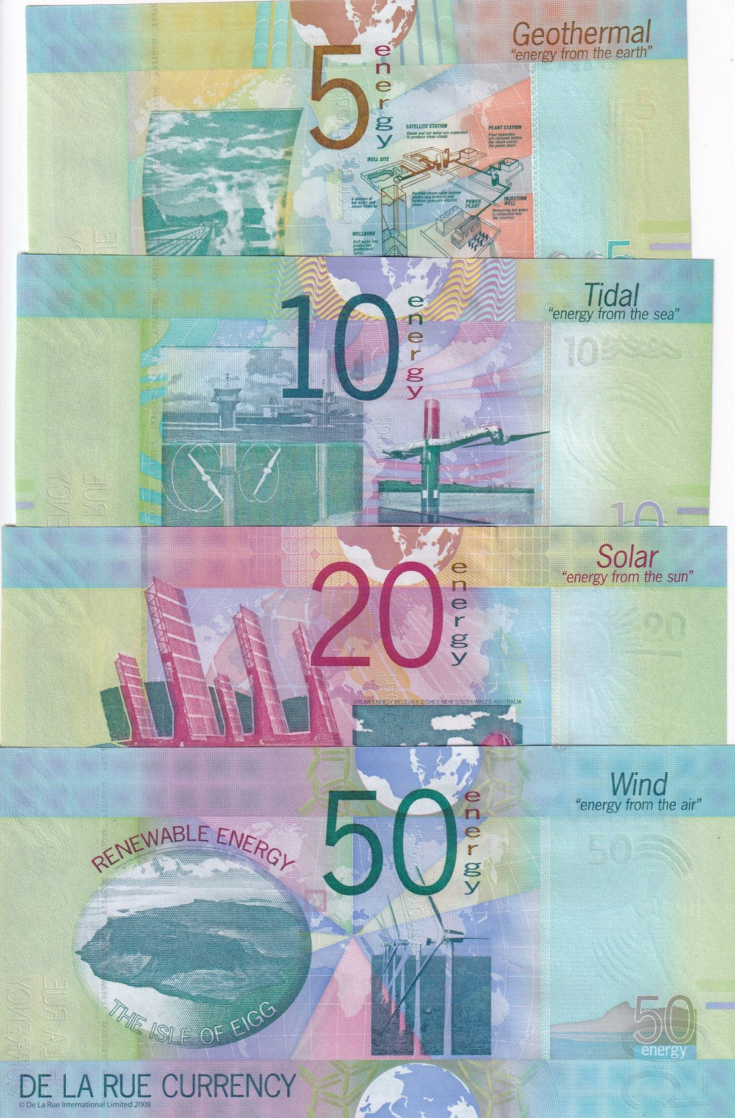 TEST NOTE set 4 UNC 5 10 20 50, Infrared ,Blink , Magtext Thread, TDLR W folder