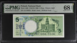 Poland 5 Zlotych 1990 P 166 b Superb Gem UNC PMG 68 EPQ TOP POP