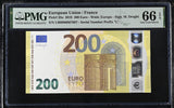 Euro 200 Euro France 2019 P 25 u Gem UNC PMG 66 EPQ