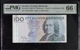 Sweden 100 Kronor ND 2001-2002 P 65 a Gem UNC PMG 66 EPQ