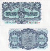 Czechoslovakia 3 Koruny 1953 P 79 a UNC