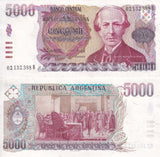 Argentina 5000 Pesos ND 1984-1985 P 318 a UNC
