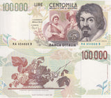 Italy 100000 Lire 1994 P 117 a Fazio & Speziali UNC
