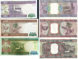 Mauritania SET 6 UNC 100 200 500 Ouguiya 2002-2015 P 4 5 8 16 17 18 UNC