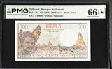 Djibouti 500 Francs ND 1979 P 36 a Gem UNC PMG 66 EPQ Extra Star