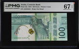 Aruba 100 Florins 2019 P 24 a #2233323 Iguana verde Superb Gem UNC PMG 67 EPQ