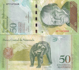 Venezuela 50 Bolivares 2015 P 92 UNC