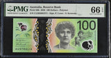 Australia 100 Dollars 2020 P 66 b Gem UNC PMG 66 EPQ