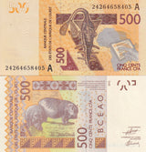 West African States Ivory Coast 500 Francs 2024 P 119Am UNC