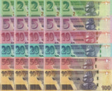 Zimbabwe Set 6 x LOT 5 = 30 UNC 2 5 10 20 50 100 2019 2023 P 101 102 - 105 106