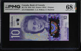 Canada 10 Dollars 2018 P 113 Polymer Wilkins Macklem Superb Gem UNC PMG 68 EPQ