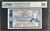 Scotland 5 Pound 1964 P 167 b Choice About UNC PMG 58