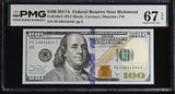 United States 100 Dollars USA 2017A P 548 E Richmond Superb Gem UNC PMG 67 EPQ