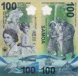 Samoa 100 tala 2026 Commemorative polymer 100th Birthday QEII P new UNC