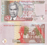 Mauritius 100 Rupees 2022 P 56 g UNC