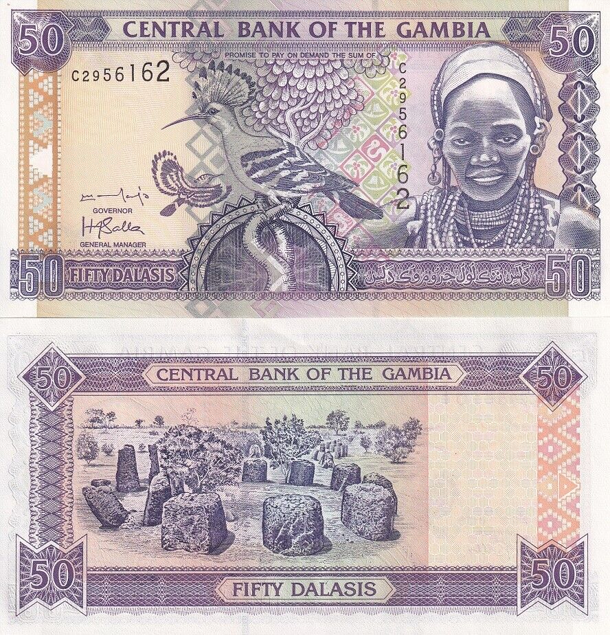 Gambia 50 Dalasis 2001 P 23 b UNC