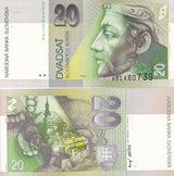 Slovakia 20 Korun 1993 P 20 a UNC
