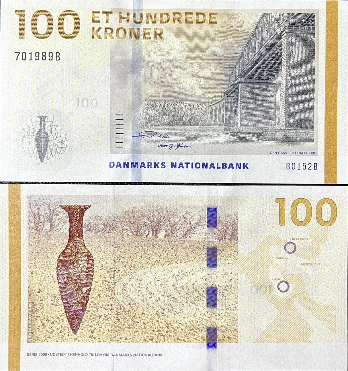 Denmark 100 Kroner 2015 Rohde & Sørensen P 66 d UNC