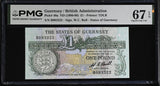 GUERNSEY 1 POUND ND 1980-1989 P 48 a Superb Gem UNC PMG 67 EPQ