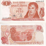 Argentina 1 Peso ND 1970-1973 P 287 Series D UNC