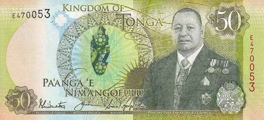 Tonga 50 Pa'anga 2021 P 48A UNC