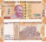 India 200 Rupees 2018 P 113* Replacement UNC