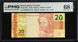 Brazil 20 Reais 2010 P 255 e Superb Gem UNC PMG 68 EPQ