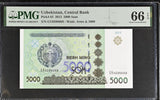 Uzbekistan 5000 Sum P 83 Gem UNC PMG 66 EPQ