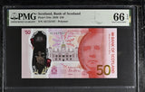 Scotland 50 Pounds 2020 P 134 a Polymer Gem UNC PMG 66 EPQ