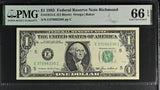 United States 1 Dollar USA 1985 P 474 E Richmond Gem UNC PMG 66 EPQ