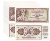 Yugoslavia 10 Dinara 1981 P 87 b UNC LOT 10 PCS, Steel worker Arif Heralic