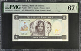 Eritrea 1 Nakfa 1997 P 1 Superb Gem UNC PMG 67 EPQ