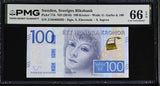Sweden 100 Kronor ND 2016 P 71 b Gem UNC PMG 66 EPQ