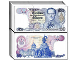 Thailand 50 Baht ND 1985 P 90 UNC Lot 50 pcs 1/2 Bundle