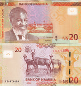 Namibia 20 Dollars 2022 P 17 UNC