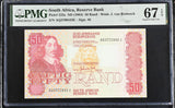 South Africa 50 RAND ND 1984 P 122 a Superb Gem UNC PMG 67 EPQ