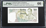 Thailand 20 Baht ND 1971-1981 P 84 Sign 52 Gem UNC PMG 66 EPQ
