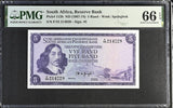 South Africa 5 Rand ND 1967-1974 P 112 b Gem UNC PMG 66 EPQ