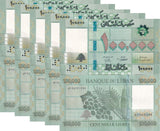 Lebanon 100000 Livres 2023 P 95 f UNC LOT 5 PCS
