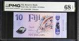 Fiji 10 Dollars ND 2026 P 126 a Superb Gem UNC PMG 68 EPQ TOP POP
