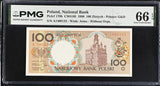 Poland 100 Zlotych 1990 P 170 b Gem UNC PMG 66 EPQ