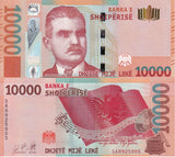 Albania 10000 Leke 2019 P 81 UNC ,Asdreni , Tirana , Flag of Albania