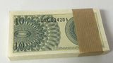 Indonesia 10 Sen 1964 P 92 UNC LOT 25 PCS 1/4 BUNDLE ,Female volunteer