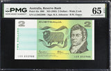 Australia 2 Dollars ND 1985 P 43 e Gem UNC PMG 65 EPQ