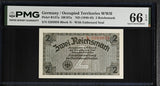 Germany 2 Reichsmark ND 1940-1945 P R137 a Gem UNC PMG 66 EPQ