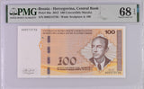 Bosnia 100 Convertible Maraka 2012 P 86 a Superb GEM UNC PMG 68 EPQ