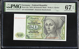 Germany Federal Republic 20 Deutsche Mark 1970 P 32 a Superb Gem UNC PMG 67 EPQ